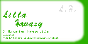 lilla havasy business card